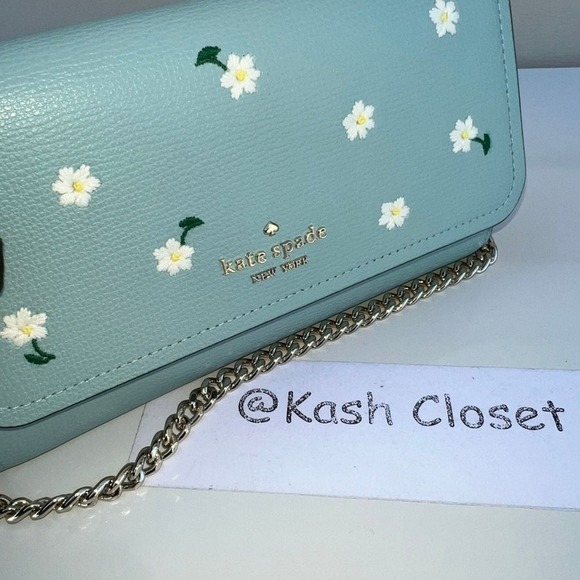 Kate Spade Darcy Embroidered Chain Crossbody & Convertible Wallet - Picture 4 of 12